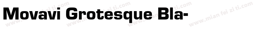 Movavi Grotesque Bla字体转换